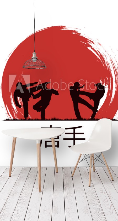 Picture of Men are engaged in karate